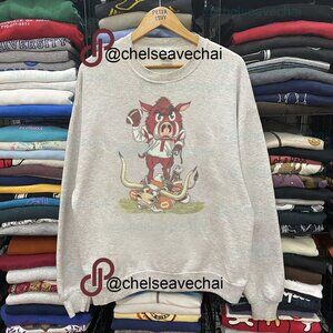 Vintage University Of Arkansas Razorbacks Sweatshirt, Retro Razorbacks Shirt Tee